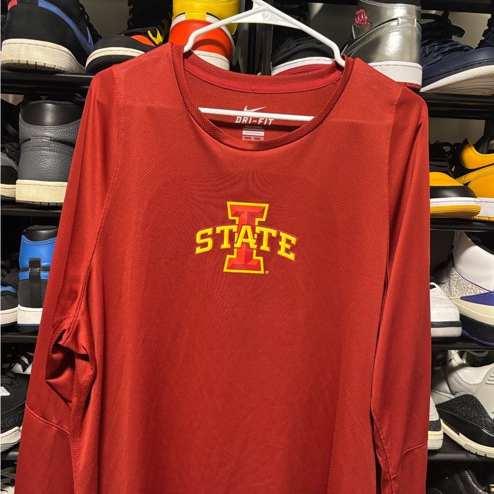 Nike Dri-Fit long sleeve red Iowa State shirt #iowastate #nike size XL
